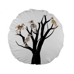 Dead Tree  Standard 15  Premium Flano Round Cushions by Valentinaart