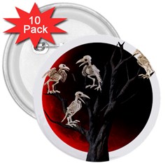 Dead Tree  3  Buttons (10 Pack)  by Valentinaart