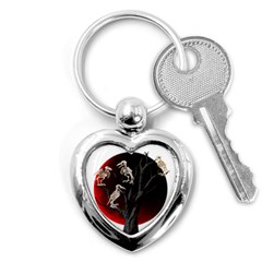 Dead Tree  Key Chains (heart)  by Valentinaart