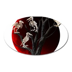 Dead Tree  Oval Magnet by Valentinaart