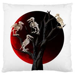 Dead Tree  Large Flano Cushion Case (two Sides)