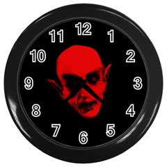 Dracula Wall Clocks (black) by Valentinaart