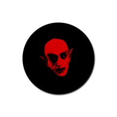 Dracula Rubber Round Coaster (4 Pack)  by Valentinaart