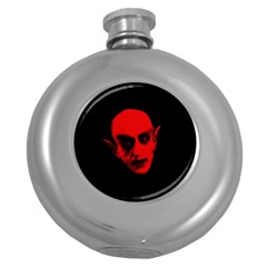 Dracula Round Hip Flask (5 Oz) by Valentinaart