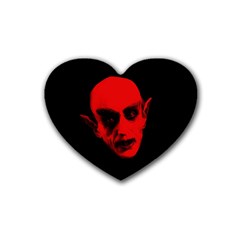 Dracula Rubber Coaster (heart)  by Valentinaart