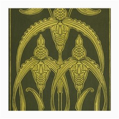 Green Floral Art Nouveau Medium Glasses Cloth (2-side) by NouveauDesign