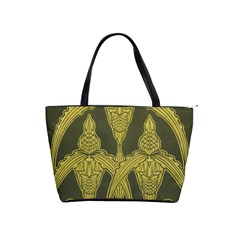 Green Floral Art Nouveau Shoulder Handbags by NouveauDesign