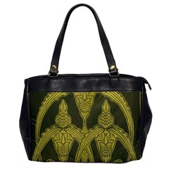 Green Floral Art Nouveau Office Handbags by NouveauDesign