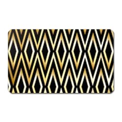 Gold,black,art Deco Pattern Magnet (rectangular) by NouveauDesign