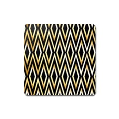 Gold,black,art Deco Pattern Square Magnet by NouveauDesign