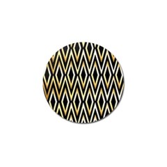 Gold,black,art Deco Pattern Golf Ball Marker by NouveauDesign