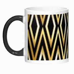 Gold,black,art Deco Pattern Morph Mugs