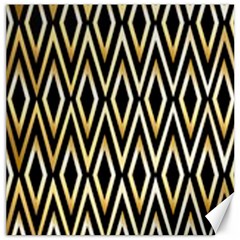 Gold,black,art Deco Pattern Canvas 20  X 20   by NouveauDesign