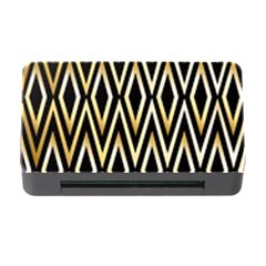 Gold,black,art Deco Pattern Memory Card Reader With Cf by NouveauDesign