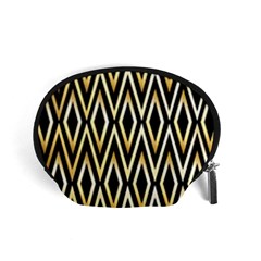 Gold,black,art Deco Pattern Accessory Pouches (small)  by NouveauDesign