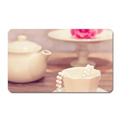 High Tea, Shabby Chic Magnet (rectangular) by NouveauDesign