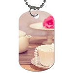 high tea, shabby chic Dog Tag (One Side) Front