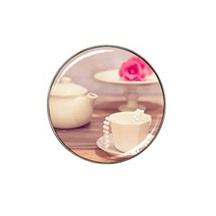 High Tea, Shabby Chic Hat Clip Ball Marker by NouveauDesign