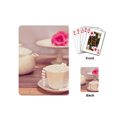 High Tea, Shabby Chic Playing Cards (mini)  by NouveauDesign