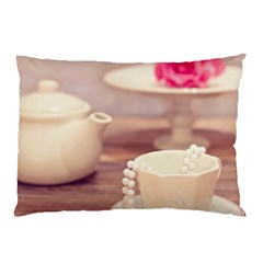 High Tea, Shabby Chic Pillow Case (two Sides) by NouveauDesign