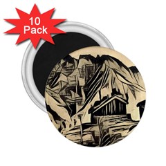 Ink Art 2 25  Magnets (10 Pack)  by NouveauDesign