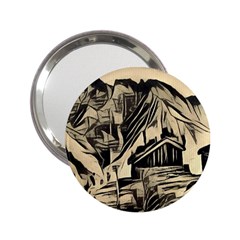 Ink Art 2 25  Handbag Mirrors by NouveauDesign