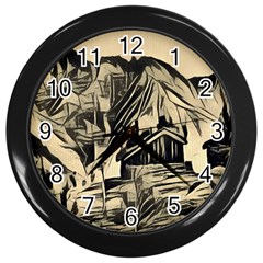 Ink Art Wall Clocks (black) by NouveauDesign