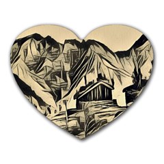 Ink Art Heart Mousepads by NouveauDesign