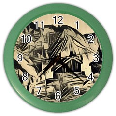 Ink Art Color Wall Clocks by NouveauDesign