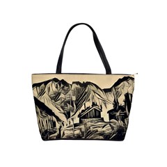 Ink Art Shoulder Handbags by NouveauDesign