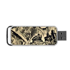 Ink Art Portable Usb Flash (one Side) by NouveauDesign