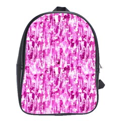 Pink Grunge Love School Bag (large) by KirstenStar