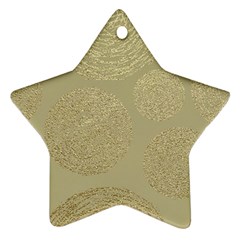 Modern, Gold,polka Dots, Metallic,elegant,chic,hand Painted, Beautiful,contemporary,deocrative,decor Ornament (star)