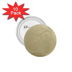 Modern, Gold,polka Dots, Metallic,elegant,chic,hand Painted, Beautiful,contemporary,deocrative,decor 1 75  Buttons (10 Pack)