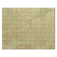 Modern, Gold,polka Dots, Metallic,elegant,chic,hand Painted, Beautiful,contemporary,deocrative,decor Rectangular Jigsaw Puzzl