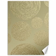 Modern, Gold,polka Dots, Metallic,elegant,chic,hand Painted, Beautiful,contemporary,deocrative,decor Canvas 36  X 48   by NouveauDesign