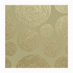 Modern, Gold,polka Dots, Metallic,elegant,chic,hand Painted, Beautiful,contemporary,deocrative,decor Medium Glasses Cloth (2-side)