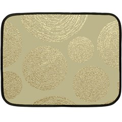 Modern, Gold,polka Dots, Metallic,elegant,chic,hand Painted, Beautiful,contemporary,deocrative,decor Fleece Blanket (mini)