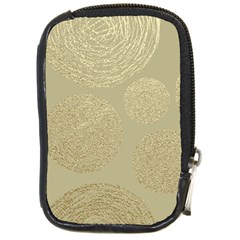 Modern, Gold,polka Dots, Metallic,elegant,chic,hand Painted, Beautiful,contemporary,deocrative,decor Compact Camera Cases