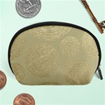 modern, gold,polka dots, metallic,elegant,chic,hand painted, beautiful,contemporary,deocrative,decor Accessory Pouches (Large)  Front