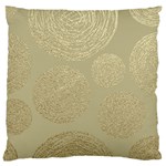 modern, gold,polka dots, metallic,elegant,chic,hand painted, beautiful,contemporary,deocrative,decor Standard Flano Cushion Case (Two Sides) Front