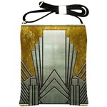 art nouveau gold silver Shoulder Sling Bags Front