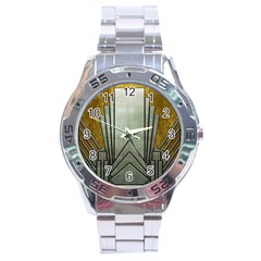 Art Nouveau Gold Silver Stainless Steel Analogue Watch by NouveauDesign