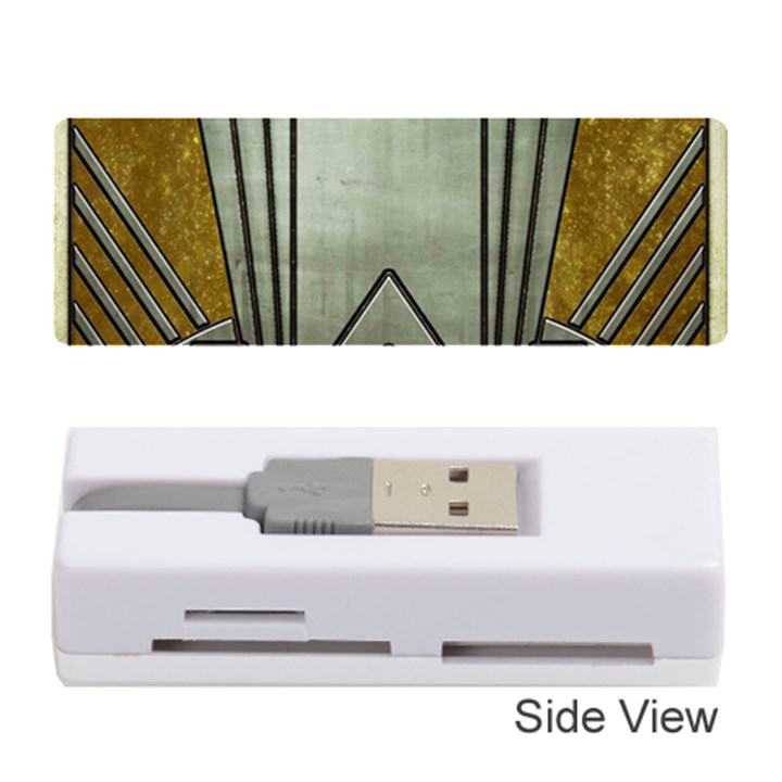 art nouveau gold silver Memory Card Reader (Stick) 