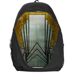 art nouveau gold silver Backpack Bag Front