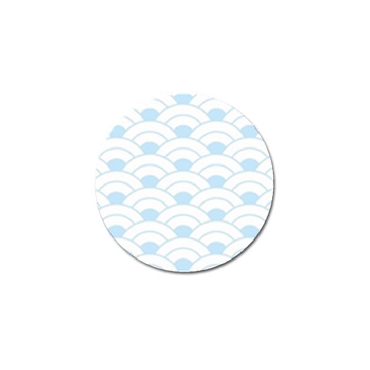 blue,white,shell,pattern Golf Ball Marker