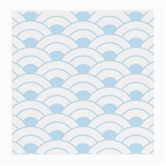 Blue,white,shell,pattern Medium Glasses Cloth (2-side) by NouveauDesign