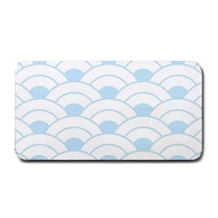 Blue,white,shell,pattern Medium Bar Mats by NouveauDesign