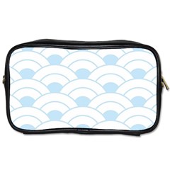 Blue,white,shell,pattern Toiletries Bags by NouveauDesign