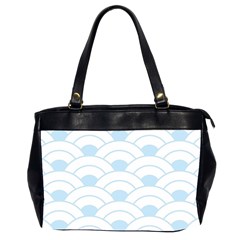 Blue,white,shell,pattern Office Handbags (2 Sides)  by NouveauDesign